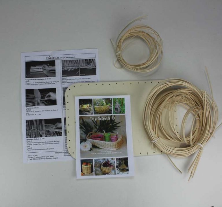 Kit Vannerie Artisanat - Panier En Osier à Faire Soi-même - Conception Toile D'araignée
