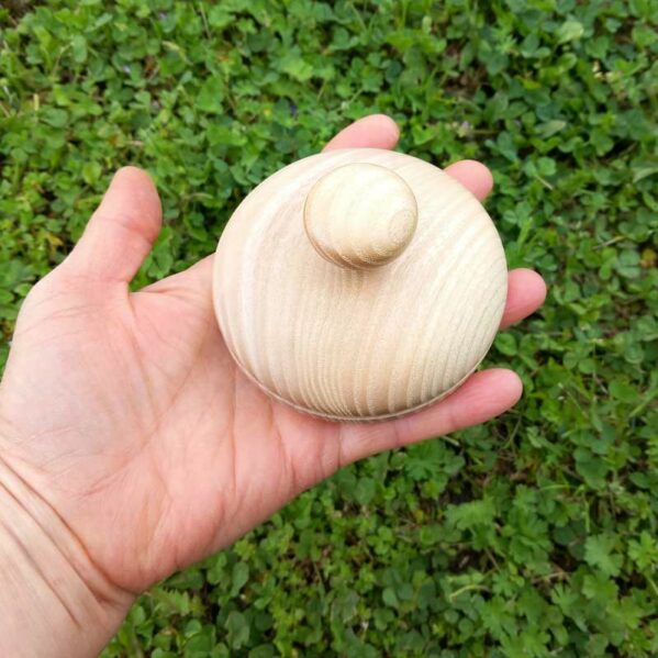 Socle cloche vannerie